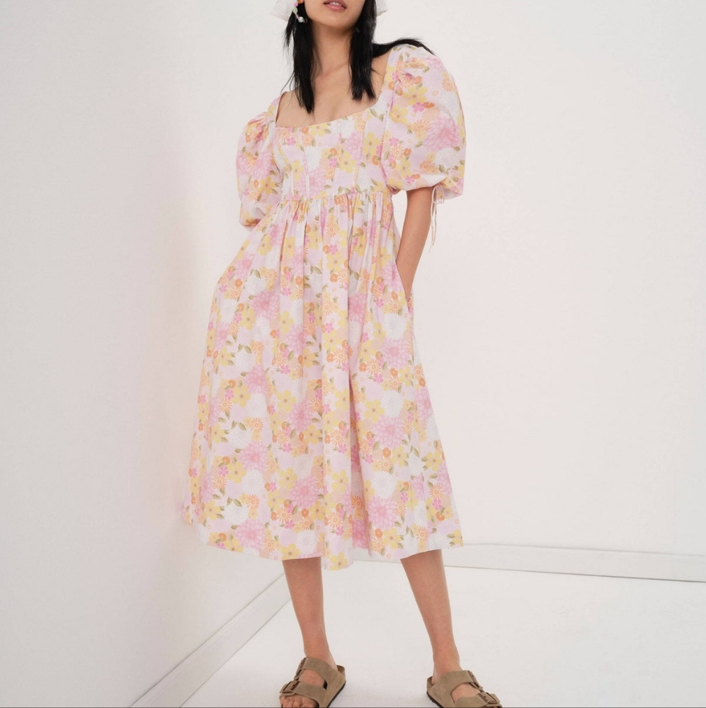 For Love and Lemons Carrie Midi Dress
